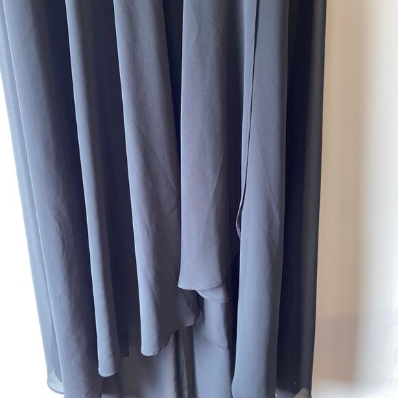 Xscape Black Ruffled Sleeveless Tiered Maxi Dress 8 Dark Fairy Whimsigoth Hoco - Picture 3 of 9